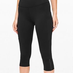 Lululemon Fast and Free Crop II 19"  Nulux